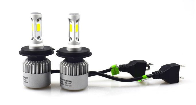 Paire d’Ampoules LED H4 6000K – Feux Avant Haute Performance Auto