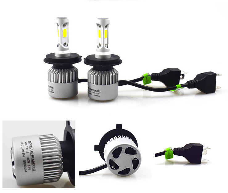 Paire d’Ampoules LED H4 6000K – Feux Avant Haute Performance Auto